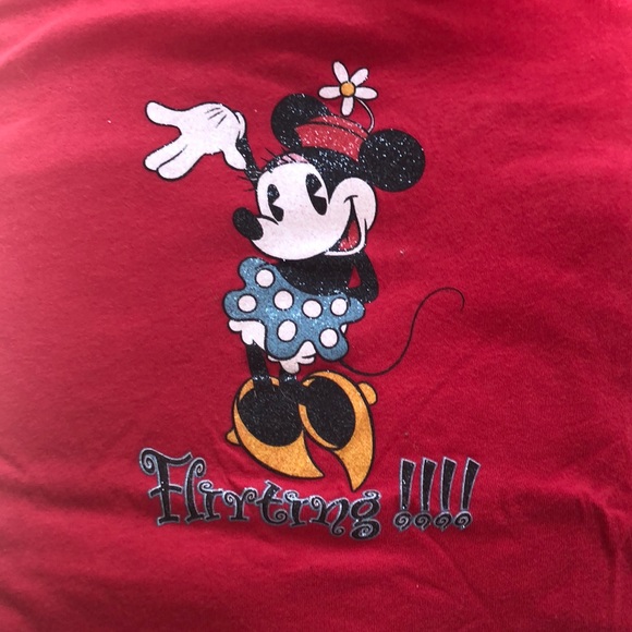 Vintage Disney Minnie Mouse “Flirting” T-Shirt - Picture 2 of 4
